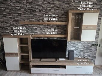 Obývacia stena, komoda a písací stôl