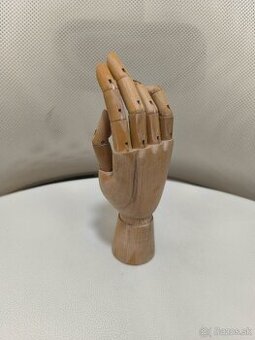 ✏️ Kvalitná drevená artikulovaná ruka 25 cm