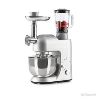 5L Kuchynský Robot s Mlynčekom na Mäso Strieborná