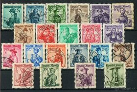 Poštové známky, filatelia: Rakúsko 1958