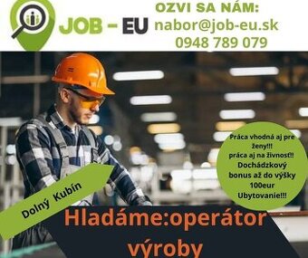 Operátor výroby Ružomberok