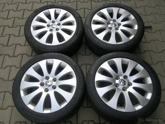 Elektrony Skoda Superb II 5x112 r17, letne pneu. 225/45 R17