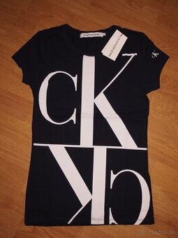 Calvin Klein dámske tmavomodré tričko