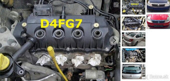 Renault Thalia 1.2 2009 predám DVERE, MOTOR D4FG7, PREVODOVK