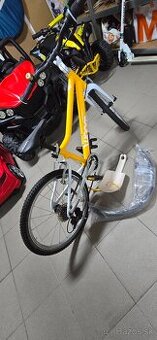 PREDAJ - ULTRAĽAHKÝ detsky bicykel WOOM 4 ŽLTÝ