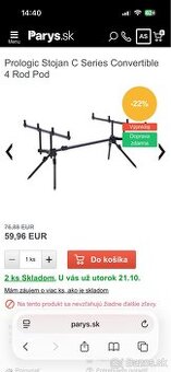 Prologic Stojan C Series Convertible 4 Rod Pod