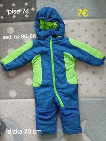 Chlapcensky zimný overal 80 - dva druhy
