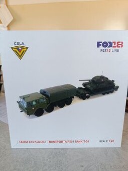 TATRA 815 KOLOS + TRANSPORTA P50 + T 34 (1:43) FOX18