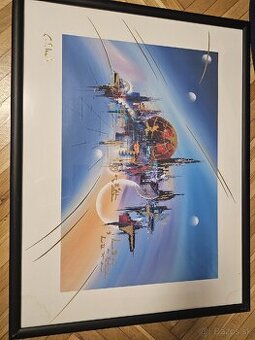 Vesmírny Obraz MORAVOPEX – C. Chack (Futuristická Dekorácia)