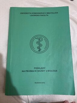 Podklady na prijímacie skúšky z biológie na lekársku fakultu