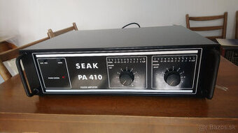 SEAK PA-410.  2 x 200W/8 Ohm.
