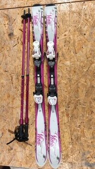 Predám dievčenské lyže+lyžiarky,palice