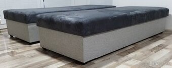 2 rovnake valendy svetlosive s antracitovou, 80x195x42 cm