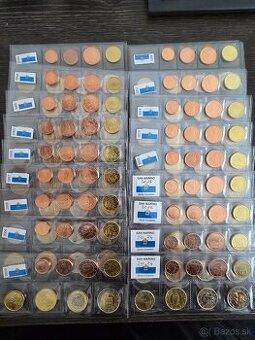 UNC sady San Marino 2003- 2024 1cent- 2€ euro obehove