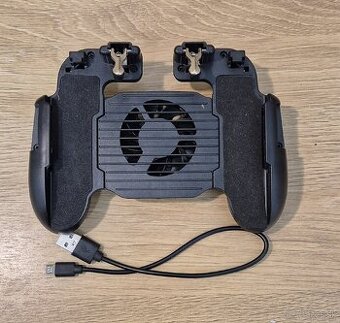 Gamepad / mechanický ovládač s chladením pre mobilný telefón
