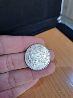 Strieborná 10kč rok 1932