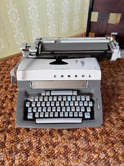 Písací stroj CONSUL funkčný, dva kusy