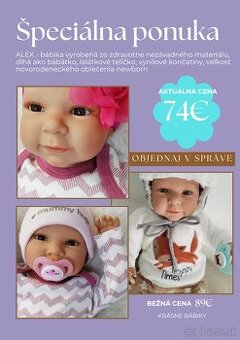 Realistická bábika špeciálna cena