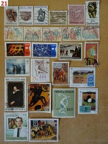 Nádherné poštové známky UMENIE 2