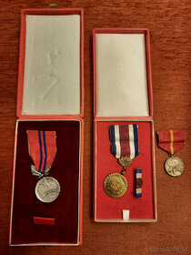 Medaile, vyznamenania ČSSR