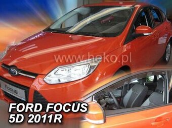 Deflektory - protiprievanové plexi Ford Focus III HTB Sedan