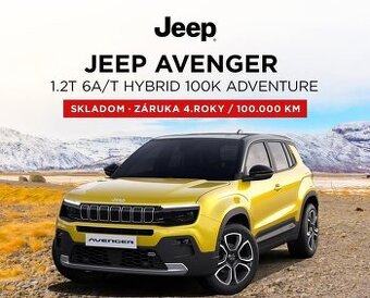 JEEP AVENGER ADVENTURE PGT JEEP Prešov