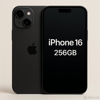 Predám iPhone 16 256 GB – Čierny, NOVÝ