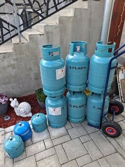 Propán bután 10kg a 2kg plné flaše