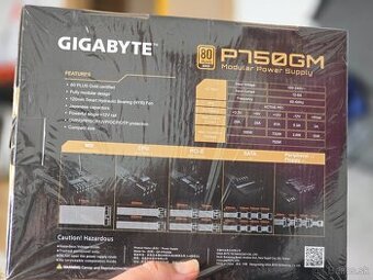 PC ATX zdroj GIGABYTE P750GM, nový, nerozbalený, bez záruky