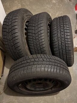Zdravím, predám zimné gumy na plecháčoch. 195 / 65 R15