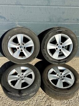 Predám elektrony 5x112 . 215/60 R16 Letné pneu na sezonu