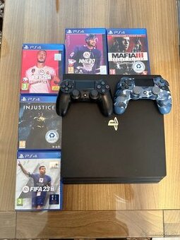 PS4 / Playstation 4 PRO 1TB, 2x ovládač
