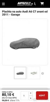 Audi A6 avant C7- krycia plachta