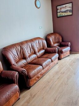 Kožená sedacia súprava