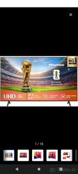 Predám nový 75" tv Hisense