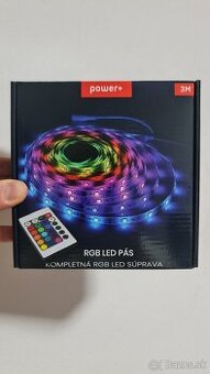RGB viacfarebný svetelný LED pásik, komplet sada