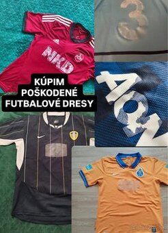 KÚPIM poškodené futbalové dresy