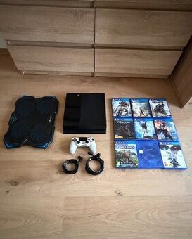 Sony PlayStation 4 Fat 500GB + originál ovládač a PS4 Hry