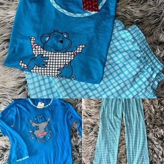 damske nove pyzamo nohavice a natelnik