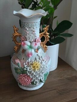 Vysoká váza 30 cm- Capodimonte Styl