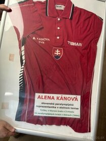 Originál športový dres paralym. reprezentatky Aleny Kánovej