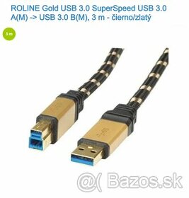 ROLINE Gold USB 3.0 SuperSpeed USB 3.0 A(M)->USB 3.0 B(M)