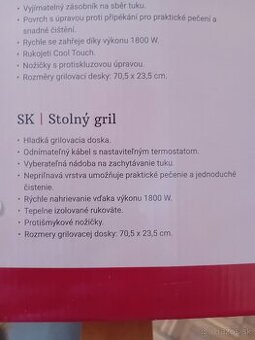 Predám stolny gril Tomado