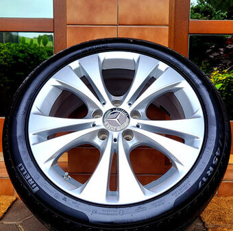 alu R17 5x112 orig. Mercedes B + A + CLA, (+pneu 225/45)