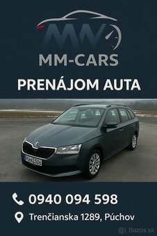 PRENAJOM AUTA ŠKODA FABIA COMBI 1.0 tsi