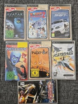 Psp hry set 7ks