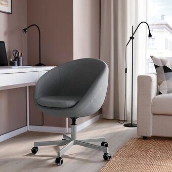 SKRUVSTA Otočná stolička, Vissle sivá-IKEA