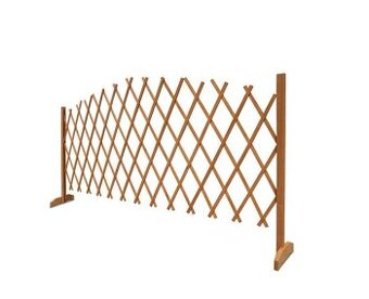 Záhradný drevený mriežkový plot 200 x 107 cm