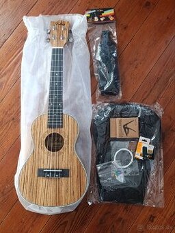 Predám nové koncertné ukulele + príslušenstvo