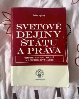 Svetové dejiny štátu a práva - učebnica